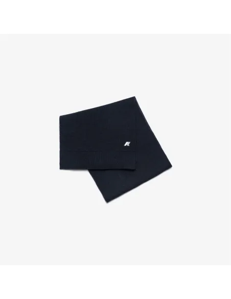 K-Way \ Sciarpa Unisex Lana A Coste Blu Scuro Melange Prezzo 70,00