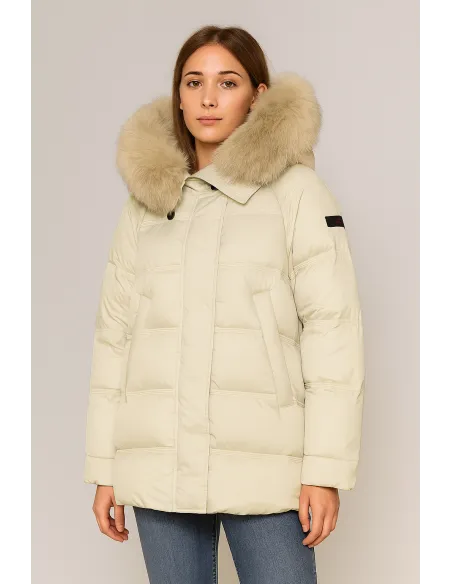 Peuterey \ Piumino Donna Takan Nylon Avorio Prezzo 950,00