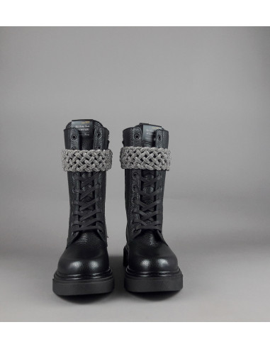 Stokton \ Anfibio Donna Pelle Bottalata Nero Prezzo 290,00