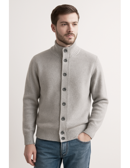 Filippo De Laurentiis \ Cardigan Blusotto Uomo Grigio Chiaro Prezzo 255,00