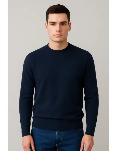 Filippo De Laurentiis \ Maglia Uomo Lana E Cashmere Blu Scuro Prezzo 162,00