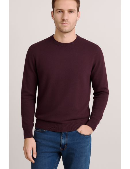 Filippo De Laurentiis \ Maglia Uomo Lana Merino Tintocapo Bordeaux Prezzo 199,00