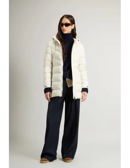 Woolrich \ Piumino Shirley Donna Microfibra Bianco Opaco Prezzo 595,00