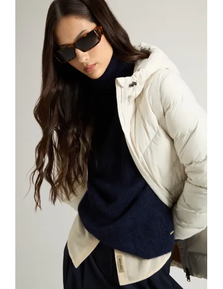 Woolrich \ Piumino Shirley Donna Microfibra Bianco Opaco Prezzo 595,00