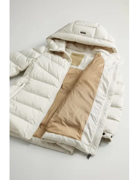 Woolrich \ Piumino Shirley Donna Microfibra Bianco Opaco Prezzo 595,00