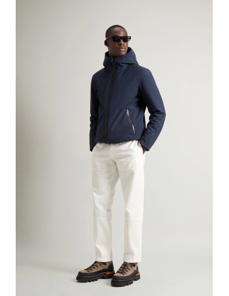 Woolrich \ Giacca Uomo Pacific Soft Shell Blu Scuro Prezzo 450,00