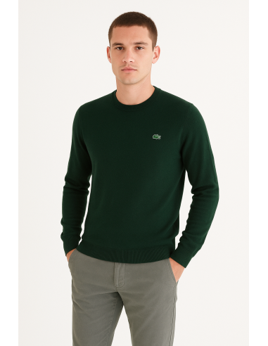 Lacoste \ Maglia Uomo Girocollo Misto Lana Verde Scuro Prezzo 125,00