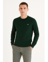 Lacoste \ Maglia Uomo Girocollo Misto Lana Verde Scuro Prezzo 125,00