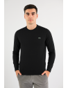 Lacoste \ Maglia Uomo Girocollo Misto Lana Nero Prezzo 125,00