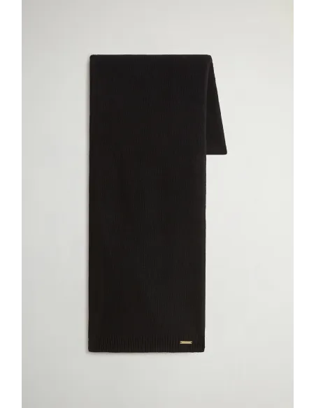 Woolrich \ Sciarpa Cappello Kit Unisex Misto Lana Nero Prezzo 140,00