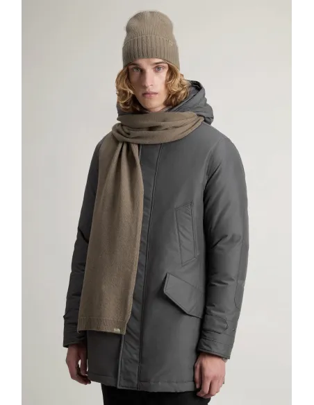 Woolrich \ Sciarpa Cappello Kit Unisex Misto Lana Talpa Prezzo 140,00