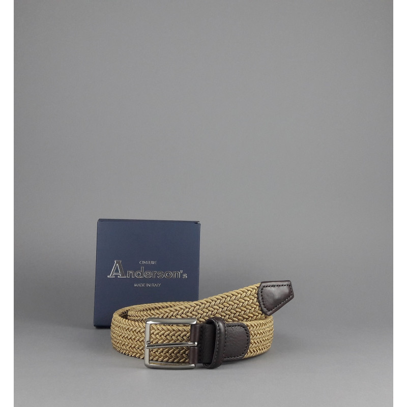 Anderson's \ Cintura Uomo Tessuto Elastico Beige Prezzo 95,00