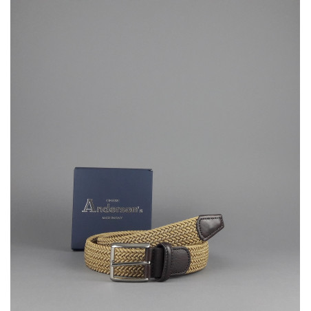 Anderson's \ Cintura Uomo Tessuto Elastico Beige Prezzo 95,00