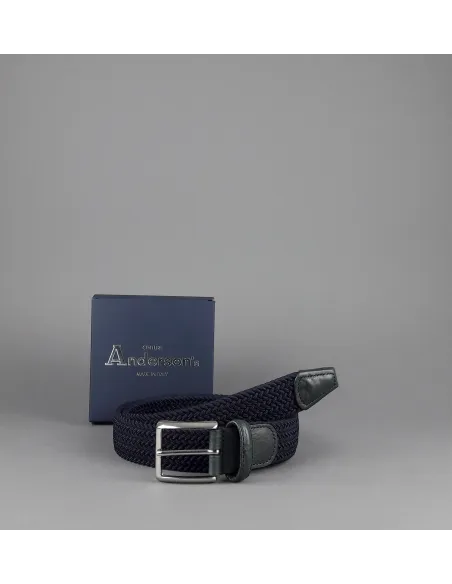 Anderson's \ Cintura Uomo Tessuto Elastico Blu Scuro Prezzo 95,00