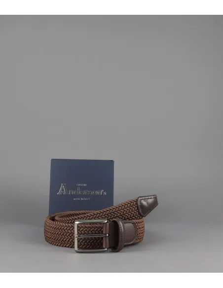 Anderson's \ Cintura Uomo Tessuto Elastico Marrone Prezzo 95,00