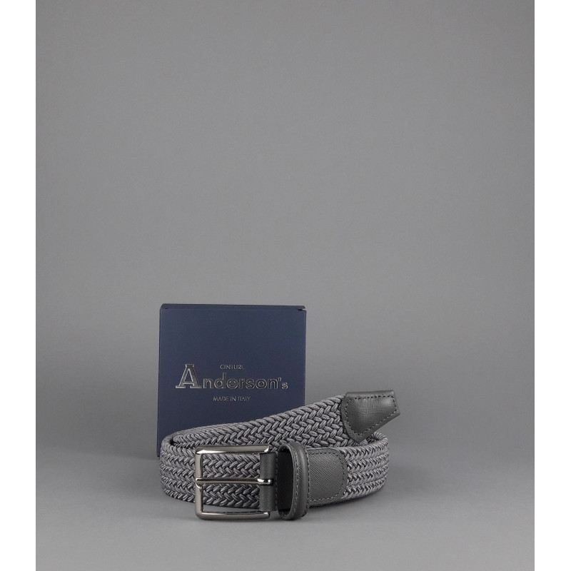 Anderson's \ Cintura Uomo Tessuto Elastico Grigio Prezzo 95,00