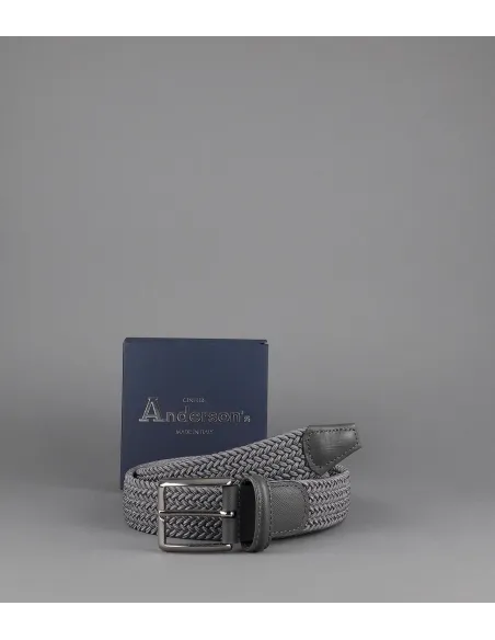 Anderson's \ Cintura Uomo Tessuto Elastico Grigio Prezzo 95,00