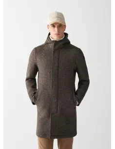 Colmar \ Cappotto Uomo Lungo In Panno Di Lana Marrone Prezzo 429,00