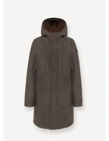 Colmar \ Cappotto Uomo Lungo In Panno Di Lana Marrone Prezzo 429,00