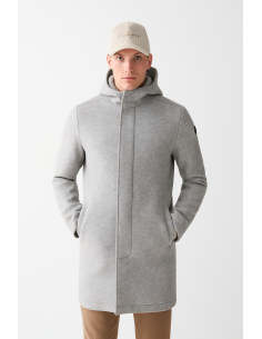 Colmar \ Cappotto Uomo Lungo In Panno Di Lana Grigio Chiaro Prezzo 429,00