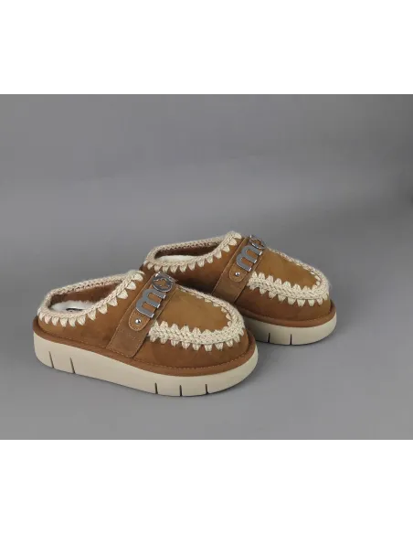 Mou \ Slipper Eskimo Bounce Donna Montone Marrone Chiaro Prezzo 229,00