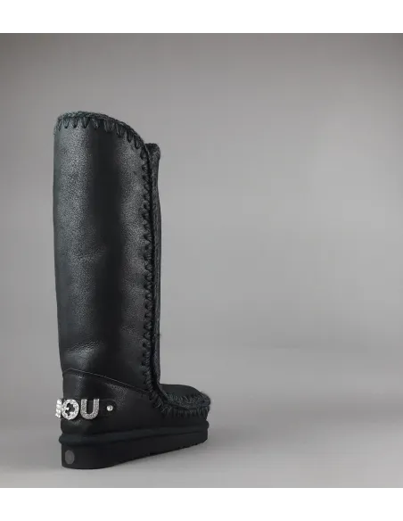 Mou \ Eskimo 40 Donna Montone Metal Cracked Nero Prezzo 389,00