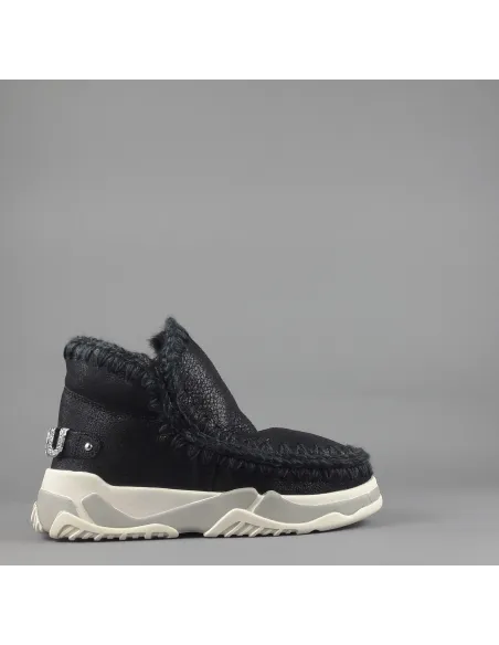 Mou \ Eskimo Trainer Donna Montone Metal Cracked Nero Prezzo 289,00