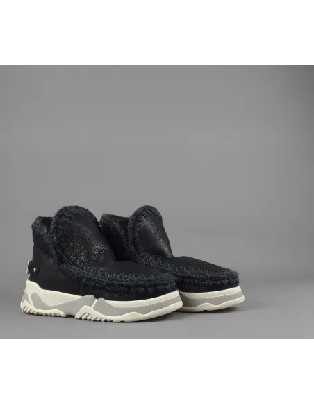 Mou \ Eskimo Trainer Donna Montone Metal Cracked Nero Prezzo 289,00