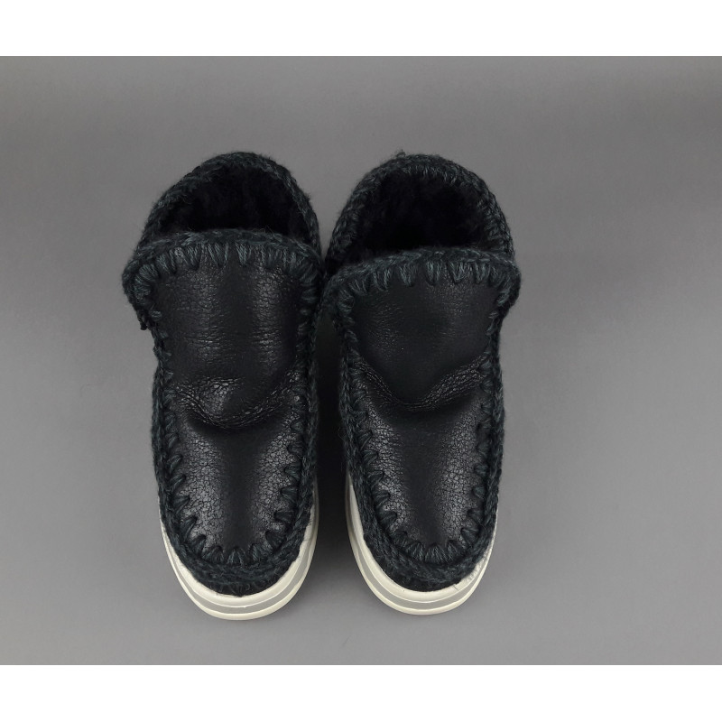 Mou \ Eskimo Trainer Donna Montone Metal Cracked Nero Prezzo 289,00