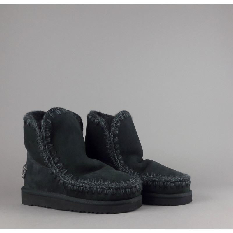 Mou \ Eskimo 18 Donna Montone Nero Logo Glitter Prezzo 229,00
