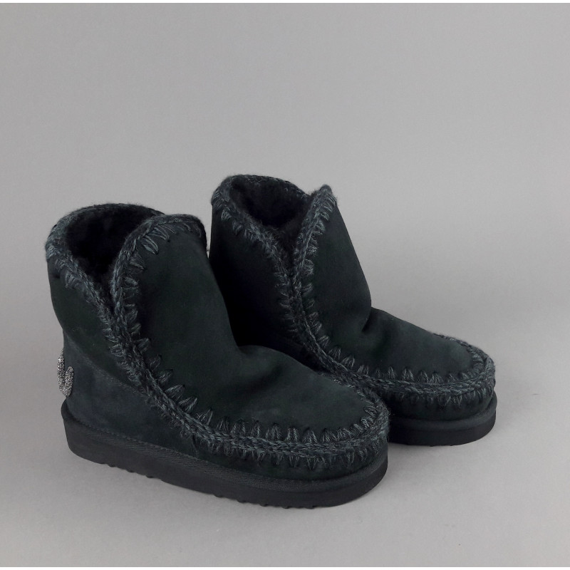 Mou \ Eskimo 18 Donna Montone Nero Logo Glitter Prezzo 229,00