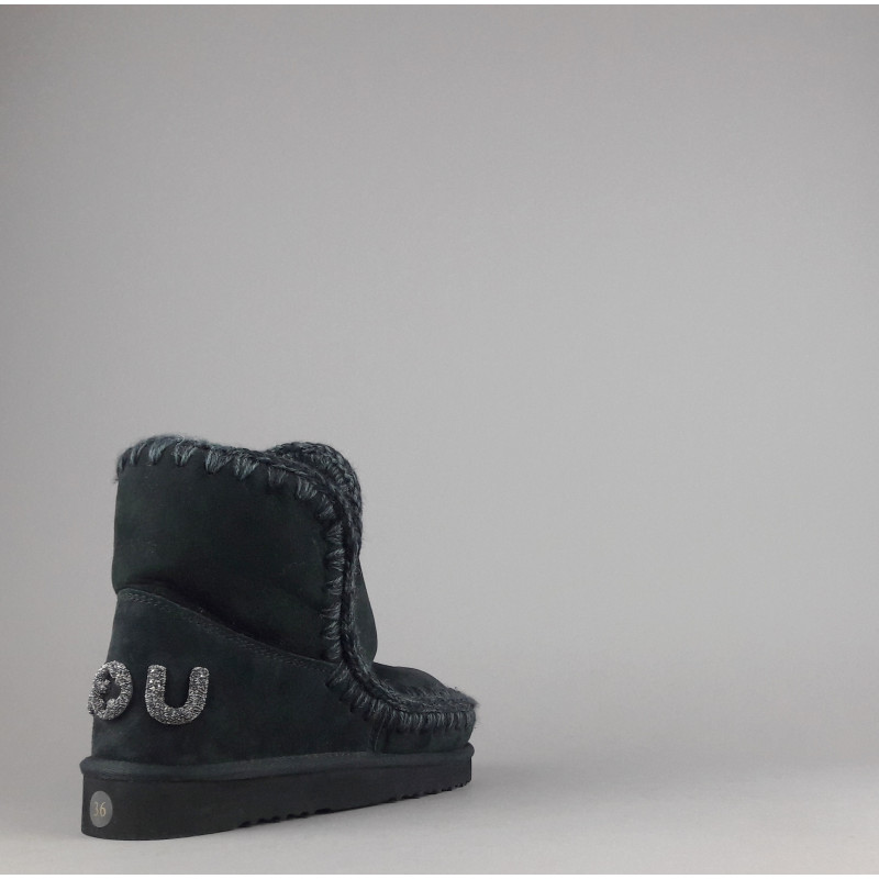 Mou \ Eskimo 18 Donna Montone Nero Logo Glitter Prezzo 229,00