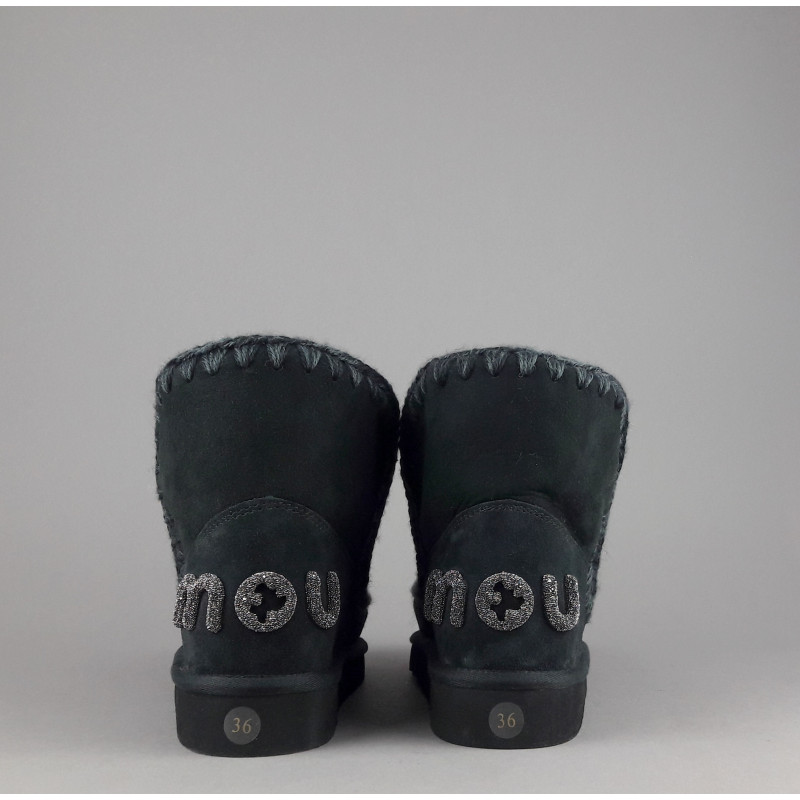 Mou \ Eskimo 18 Donna Montone Nero Logo Glitter Prezzo 229,00