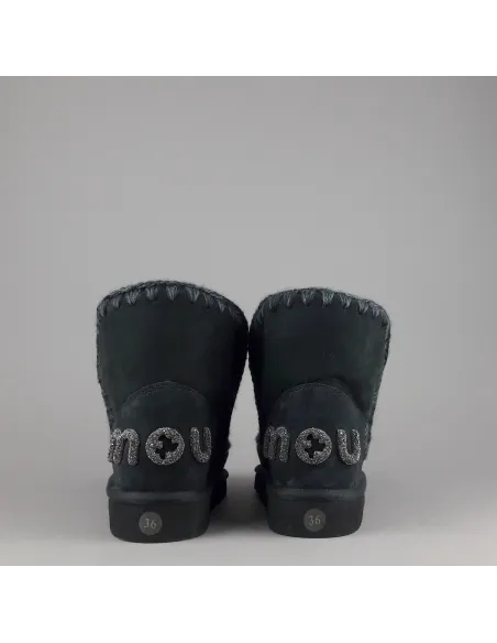 Mou \ Eskimo 18 Donna Montone Nero Logo Glitter Prezzo 229,00