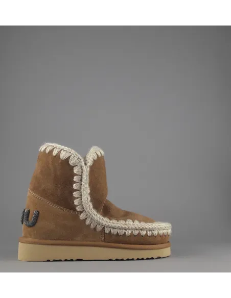 Mou \ Eskimo 18 Donna Montone Marrone Chiaro Logo Glitter Prezzo 229,00