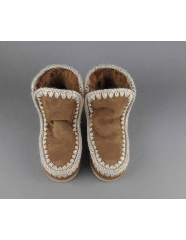 Mou \ Eskimo 18 Donna Montone Marrone Chiaro Logo Glitter Prezzo 229,00