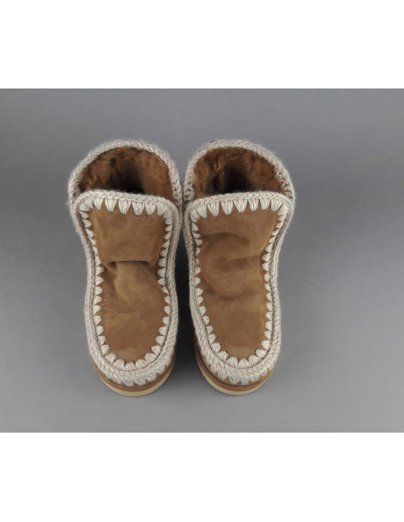 Mou \ Eskimo 18 Donna Montone Marrone Chiaro Logo Glitter Prezzo 229,00