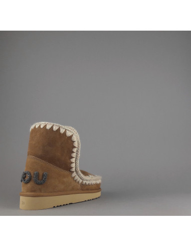 Mou \ Eskimo 18 Donna Montone Marrone Chiaro Logo Glitter Prezzo 229,00