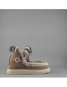 Mou \ Eskimo Sneakers Donna Montone Con Visone Marrone Prezzo 319,00