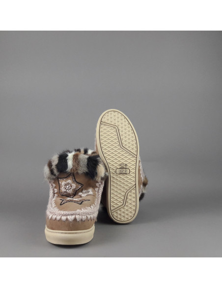 Mou \ Eskimo Sneakers Donna Montone Con Visone Marrone Prezzo 319,00