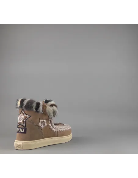 Mou \ Eskimo Sneakers Donna Montone Con Visone Marrone Prezzo 319,00