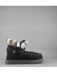 Mou \ Eskimo Sneakers Donna Montone Con Visone Nero Prezzo 319,00