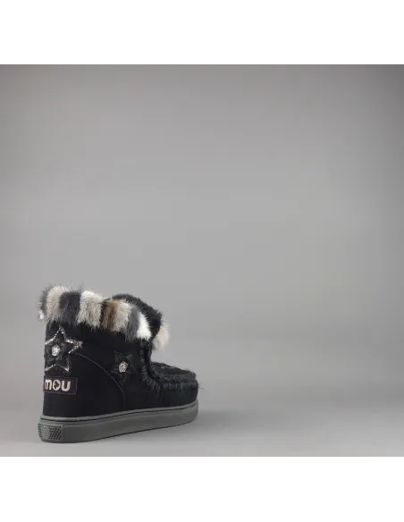 Mou \ Eskimo Sneakers Donna Montone Con Visone Nero Prezzo 319,00