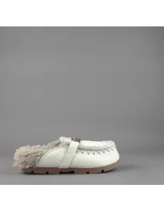 Mou \ Slipper Eskimo Donna Montone Effetto Pelle Martellata Bianco Prezzo 169,00