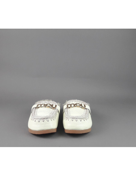 Mou \ Slipper Eskimo Donna Montone Effetto Pelle Martellata Bianco Prezzo 169,00