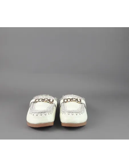 Mou \ Slipper Eskimo Donna Montone Effetto Pelle Martellata Bianco Prezzo 169,00