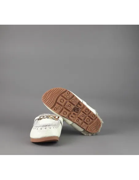 Mou \ Slipper Eskimo Donna Montone Effetto Pelle Martellata Bianco Prezzo 169,00