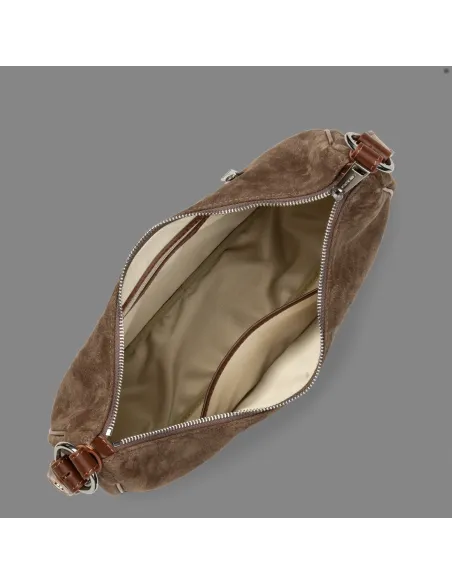 Lancaster Paris \ Borsa A Spalla Donna Camoscio Marrone Prezzo 199,00