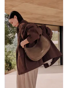 Lancaster Paris \ Borsa A Spalla Donna Camoscio Marrone Prezzo 199,00