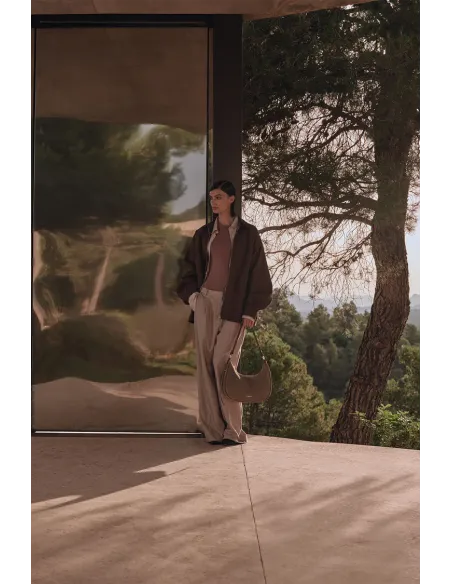 Lancaster Paris \ Borsa A Spalla Donna Camoscio Marrone Prezzo 199,00